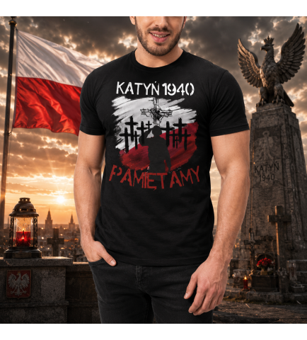 KOSZULKA PATRIOTYCZNI KATYŃ PAMIETAMY
